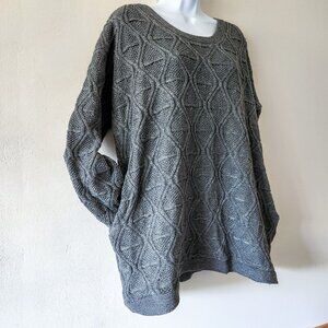 NWOT Beautiful charcoal gray knit long sweater with pockets